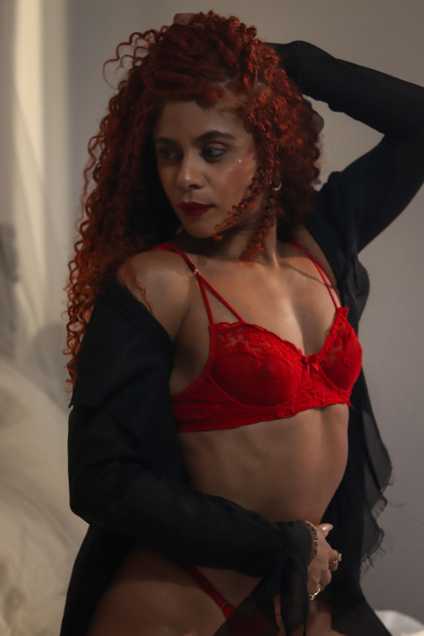 Mulher em lingerie